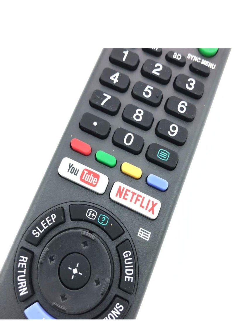 Remote Control Suitable for Sony LCD LED 3D TV with YouTube Netflix Button RMT-TX300E RMT-TX300P rmf-tx100e with battery