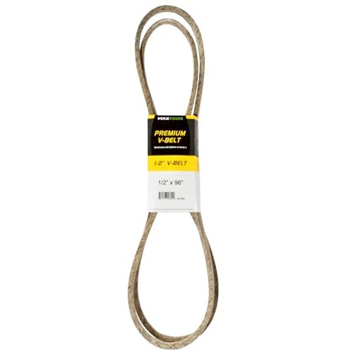 Maxpower 347539 Premium Belt Reinforced with Kevlar Fiber Cords, 1/2" x 96" - Image 1