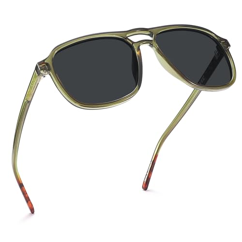 PRIVEL XXL Size Extra Large 160MM Polarized Double Bridge Retro Aviator Sunglasses Big Wide Heads Men UV400 Protection PMX013P2 - Image 1