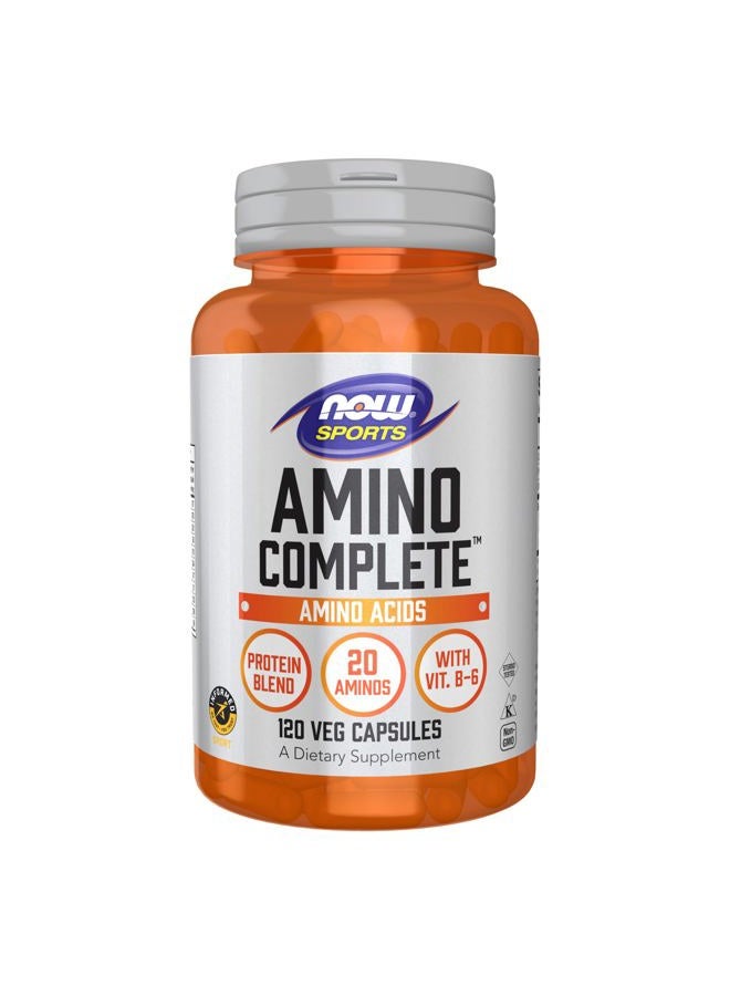 NOW سبورتس للتغذية، أحماض أمينية كاملةTM مع فيتامين ب-6، 120 حبة - Image 1