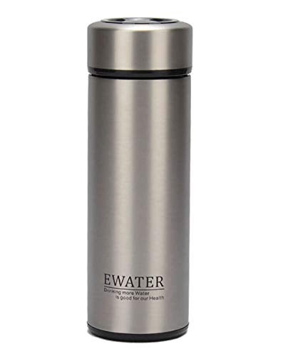 Milepetus Glass Liner Vacuum Flask Stainless Steel Water Bottle Insulated Travel Coffee Mug,11oz,9oz Available(11oz, Stainless Steel) - Image 1