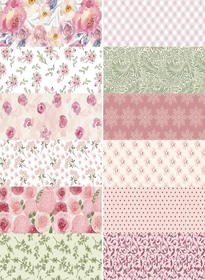 Desecraft Spring Vintage 12x12 in Double Sided Paper Pad Pack Scrapbook Cardstock Decorative Paper - 36 Sheets - for Card Making Journaling Planner Origami Decopage Decorative Scrapbooking Supplies - Image 4