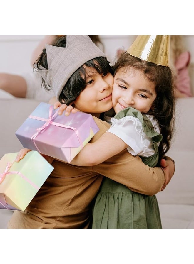 Gift Wrapping Paper Set, 8 Sheets 50×70cm, Includes 2 Ribbons (6mm×5m) + 1 Double-Sided Tape Roll, Multi-Design Wrap for Birthday, Holiday, Wedding & Party - Image 5