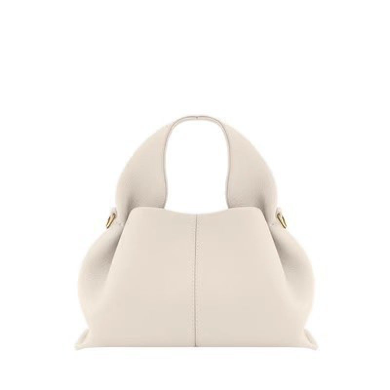 French Niche polene Cloud Bag Neuf 9 Cowhide Handbag Crossbody Shoulder Womens Bag poleno Dumpling Bag White trumpet 