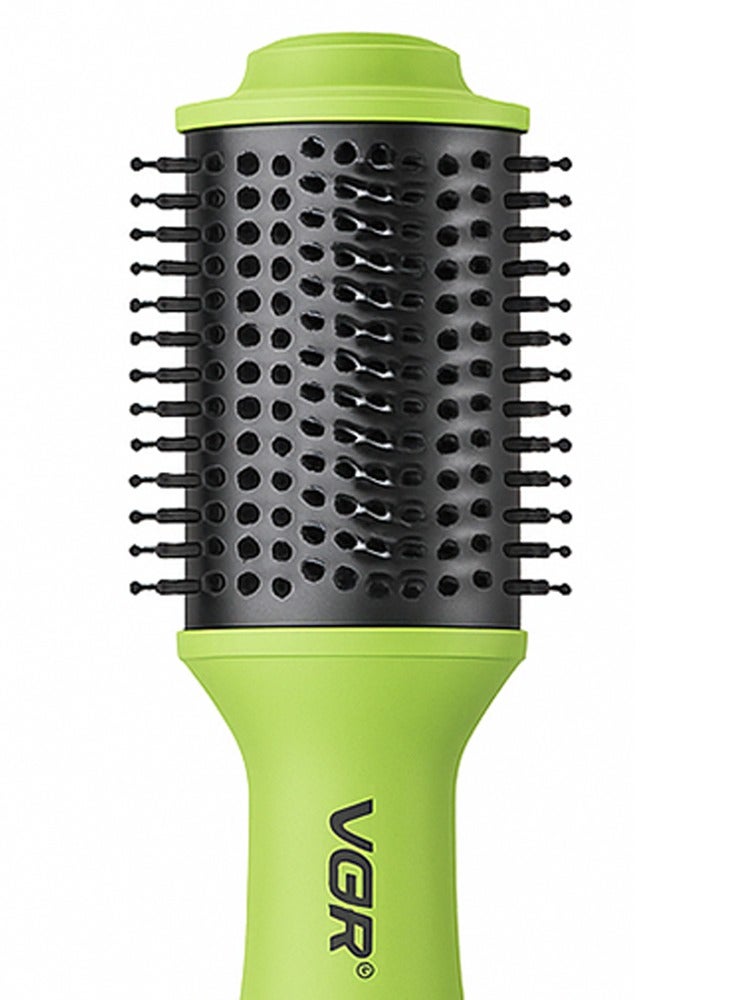 VGR 3 in 1 Hot Hair Styling Brush V-415, Drying, Straightening and Curling Hair, Wide Head with Smartly Distributed Teeth for Smooth Combing, Balanced Heat Distribution, Suitable for All Hair Types, Whether Fine, Thick or Wavy, Suitable for Home Use LIGHT GREEN - Image 2