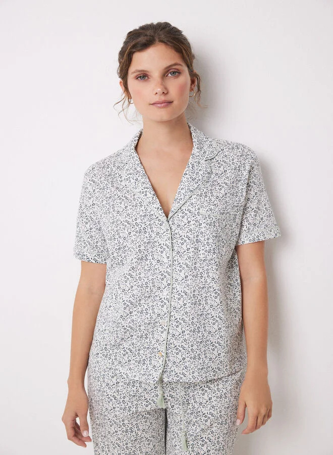 women'secret Mmc Contrast Pj Fr Masculine Pyjama
