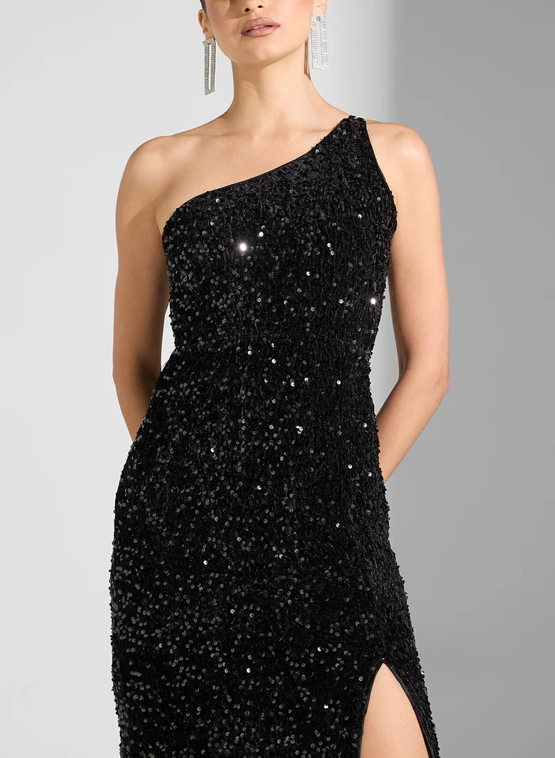 Ella Limited Edition Sequin One-Shoulder Dress
