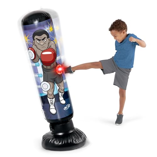 NSG Junior Electronic Weighted Kickboxing Punch Bag with LED Lights and Sounds - Image 2