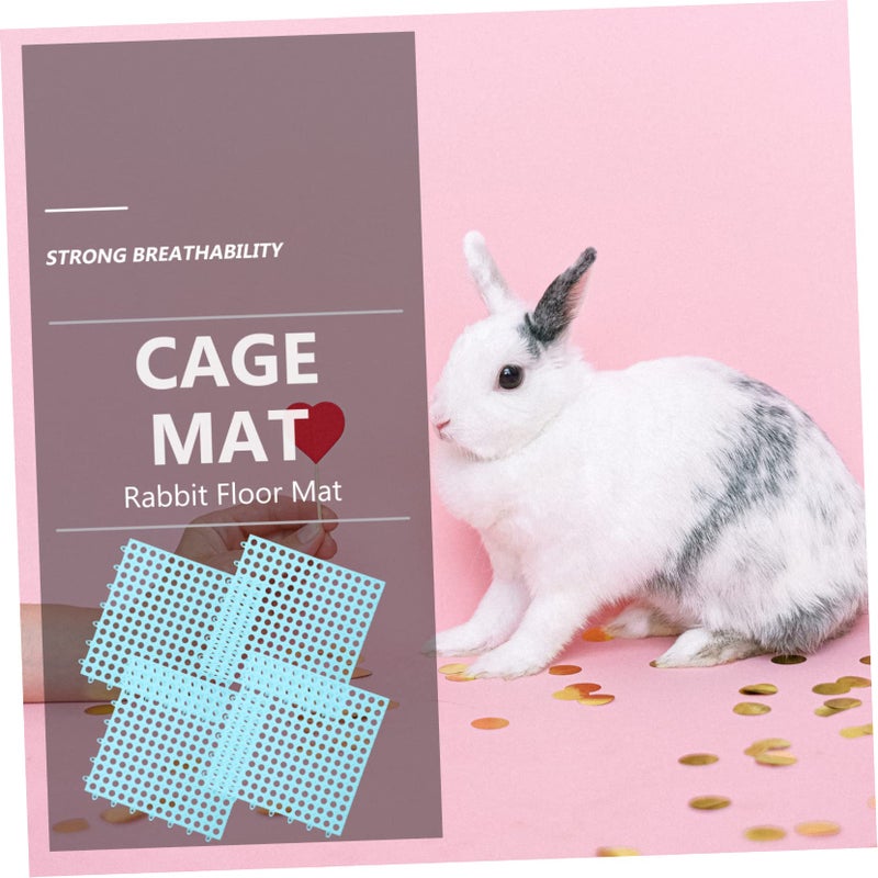 4 Pcs Pet Cage Floor Mats Bunny Cage Pads Small Animal Foot Mats Wear Resistant Washable - Image 3