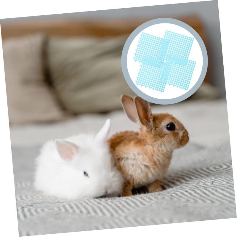 4 Pcs Pet Cage Floor Mats Bunny Cage Pads Small Animal Foot Mats Wear Resistant Washable - Image 4