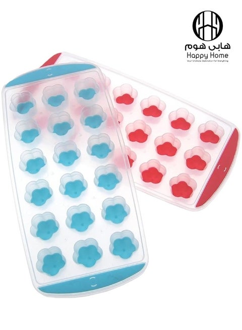 1 قطعة قالب مكعبات الثلج 18 عين شكل نجمة-متعدد الالوان
