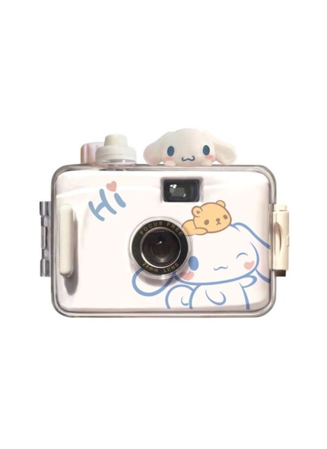 Generic Polaroid Photo Paper Mini Birthday Gift Film Camera Non-Polaroid Girl Girlfriends Practical Gift For Girlfriend-Body Color:Perspective Black Camera +8 Color Film + Waterproof Shell  - Image 4