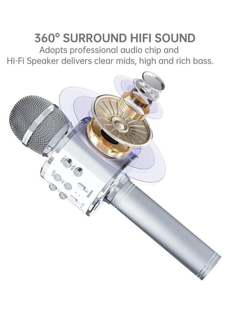 إلترازون Bluetooth Microphone for kids Birthday Gift Toys for Age 3 4 5 6 7 8 9 10 Girls Boys Wireless Karaoke Mircrophone Little Kid Gifts Toy for Toddler Children - Image 3