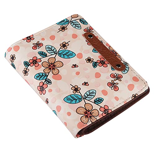 ShopMantra Small Wallet for Girls | Slim Pastel Floral Pattern Card Holder | Bi Fold Faux Leather Girl's Wallet - Image 2