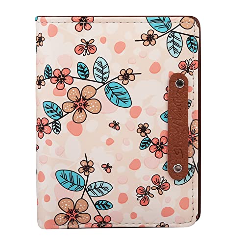 ShopMantra Small Wallet for Girls | Slim Pastel Floral Pattern Card Holder | Bi Fold Faux Leather Girl's Wallet - Image 1
