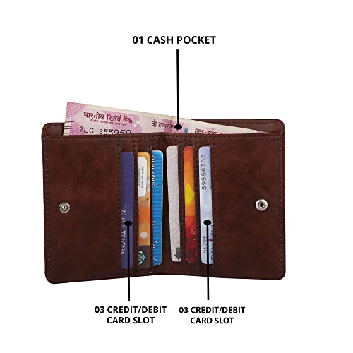 ShopMantra Small Wallet for Girls | Slim Pastel Floral Pattern Card Holder | Bi Fold Faux Leather Girl's Wallet - Image 4