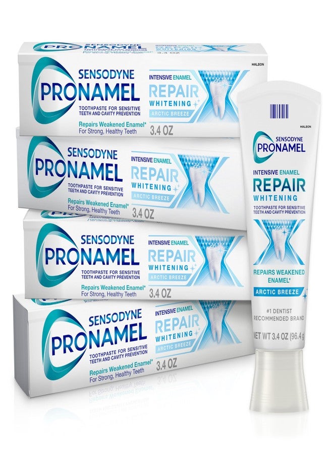 Sensodyne Pronamel Intensive Enamel Repair Toothpaste for Sensitive Teeth and Cavity Protection, Whitening Toothpaste to Strengthen Enamel, Arctic Breeze - 3.4 Ounces x 4 - Image 1