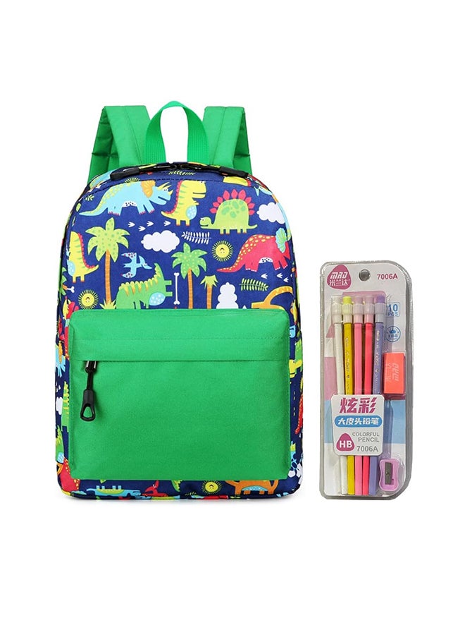 Star Babies Back to School (Pencil Set pack of 5/School Bag) - Green - Image 1
