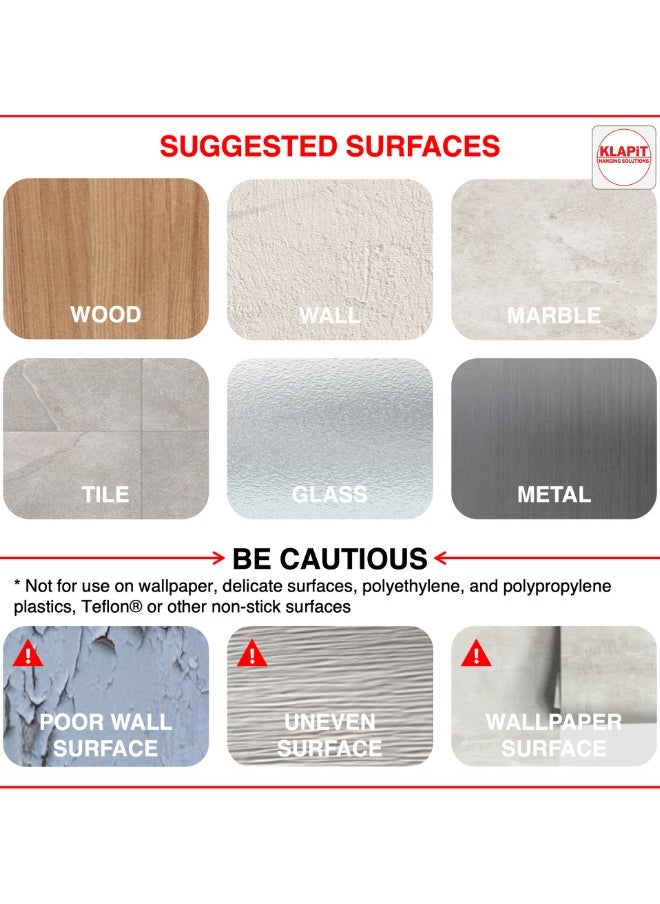 KLAPiT - KLAPiT Super Hook Heavy Duty Adhesive, Holds 11 Pounds or 5Kg Weight, Waterproof and Damage Free for Wall, Tile, Wood, Stone, Glass, Metal, Made of Steel -Gold - Image 1