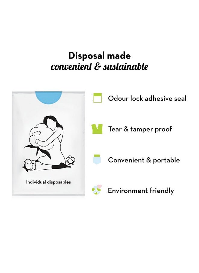 Plush Biodegradable Disposable Bags, Pack Of 50 | Discreet Seal For Sanitary Pads & Intimate Products Disposal | Odour Lock Technology | Tear & Tamper Proof | Convenient, Portable, & Hassle-Free  - Image 4