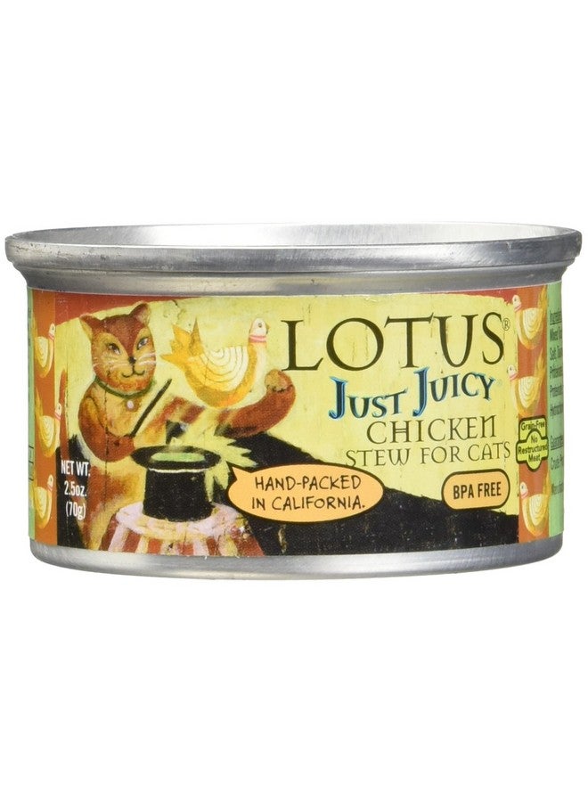 Lotusfalls Lotus Cat Just Juicy Chicken Stew, 2.5O Z Cans (24 In A Case) 