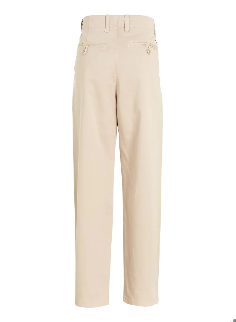 TOMMY HILFIGER Kids' Casual Pants - Chino - Cotton Blend, Beige