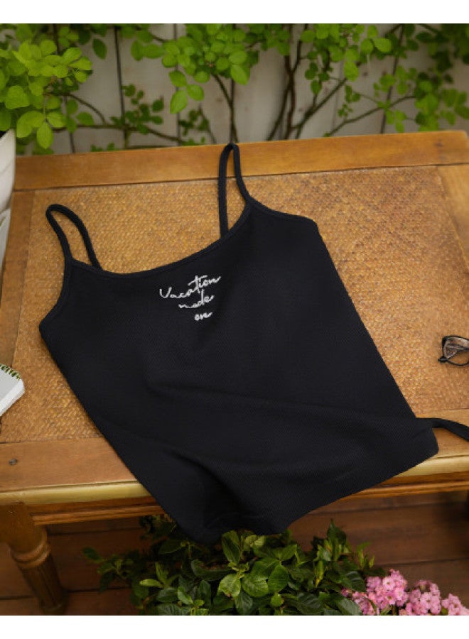 ubras New Padded Camisole With Built-In Bra For Women, Youthful And Casual Summer Tank Top - Image 1