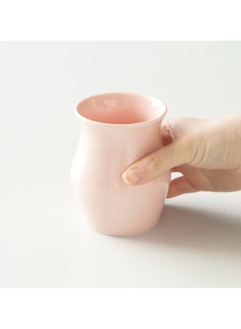 Origami Coffee Cups for French Press, Cold Brew, Latte, Capaccino I Sensory Flavor Cup I Made of Porcelain I 360 ml Capacity I Pink Color - Image 3