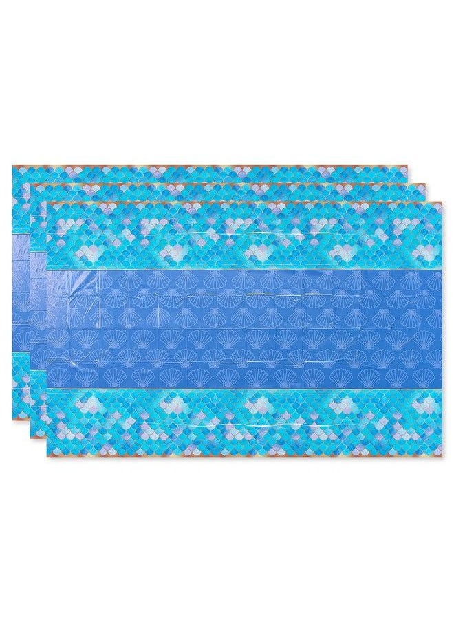 American Greetings Mermaid Party Supplies Plastic Table Covers (3 Count)  - Image 2