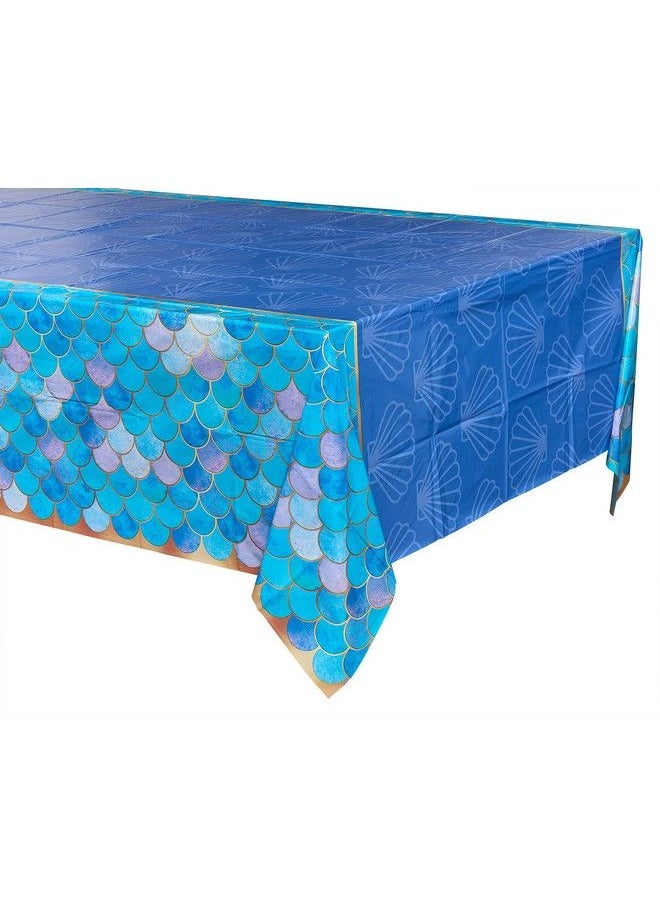 American Greetings Mermaid Party Supplies Plastic Table Covers (3 Count)  - Image 3
