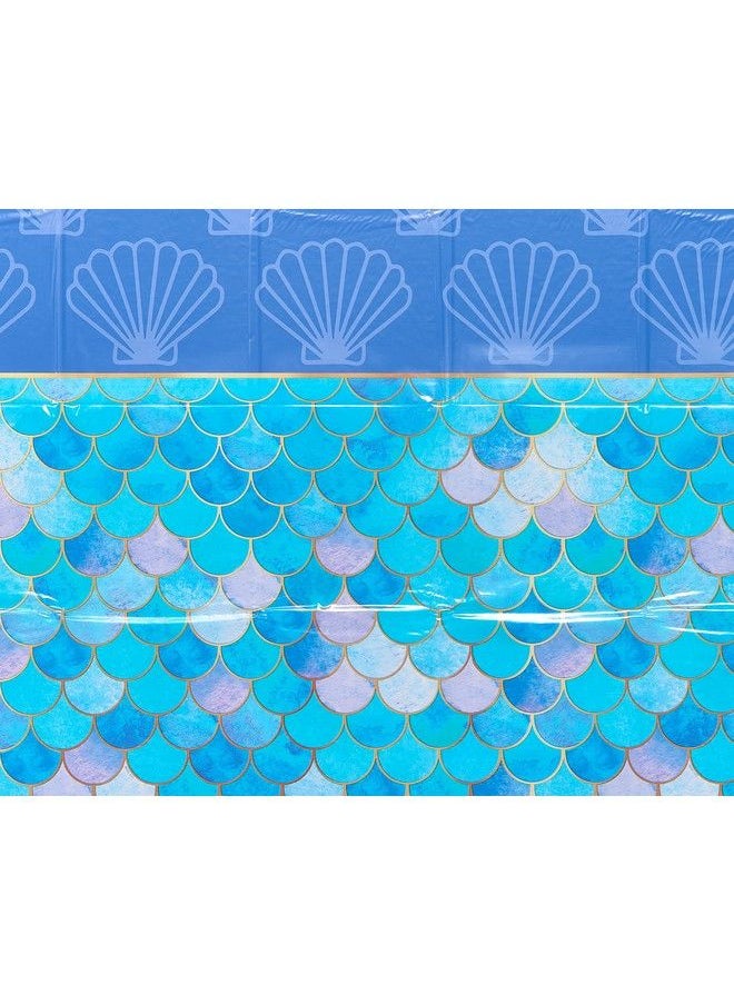 American Greetings Mermaid Party Supplies Plastic Table Covers (3 Count)  - Image 4