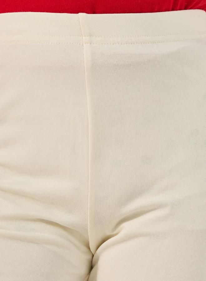 ستايلي شورت قطن للدراجات الهوائية بلون سادة - Image 4