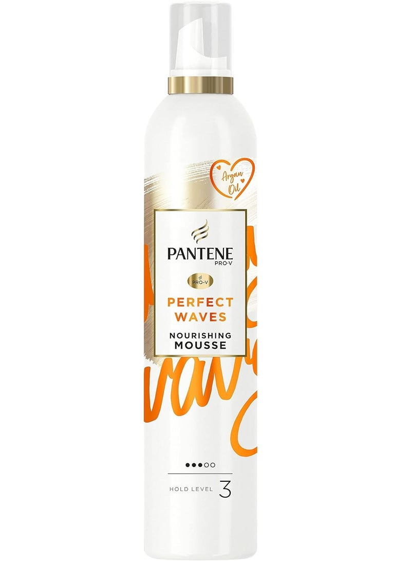 بانتين موس الشعر من بانثين للشعر المجعد، مع بخاخ واقي من الحرارة للشعر المجعد والمموج بزيت الأرغان، 200 مل - Image 1