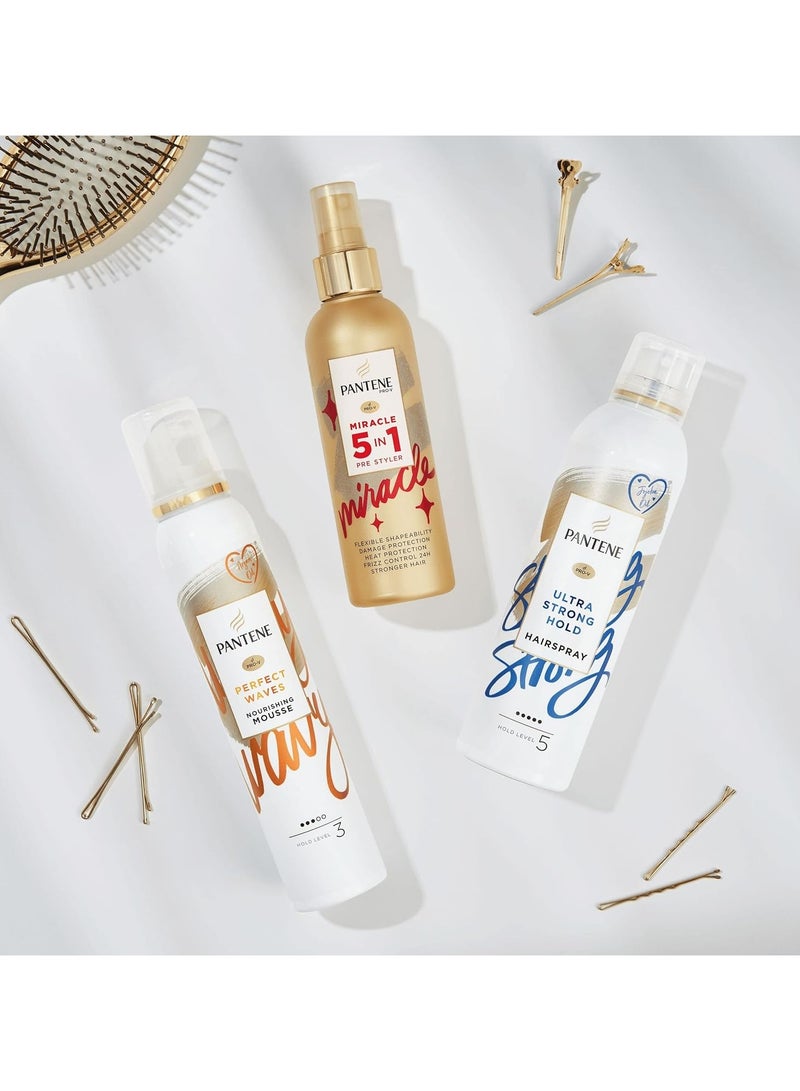 بانتين موس الشعر من بانثين للشعر المجعد، مع بخاخ واقي من الحرارة للشعر المجعد والمموج بزيت الأرغان، 200 مل - Image 3