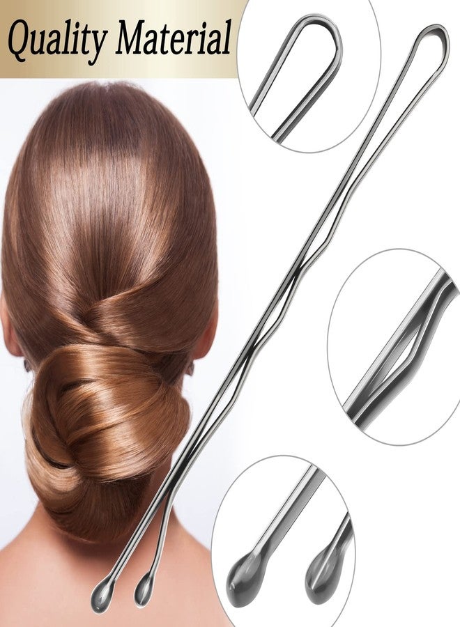 KANPRINCESS 100PCS 2Inches Hair Pins Kit Hair Clips Secure Hold Bobby Pins Hair Clips for Women Girls and Hairdressing Salon With Clear Storage Box(Silver) - Image 5