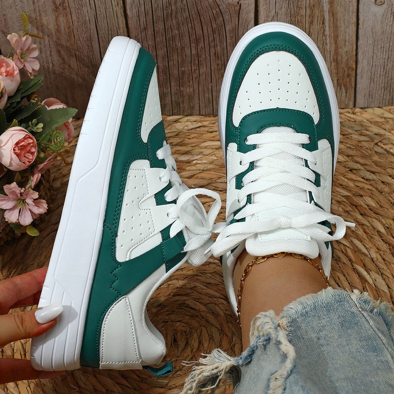 Korean Style Trendy Lover's Platform Shoes Soft Sole Comfortable Sports Shoes Lace-up Fashion Outdoor Casual Women's Shoes - Image 2