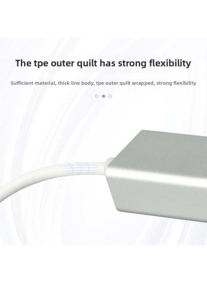 Hot USB3.0 Gigabit Network Card Transmission Converter Type-c To RJ45 Network Card USB3 Gigabit Network-Color:Aluminum-type-c Gigabit Network Card - Image 4