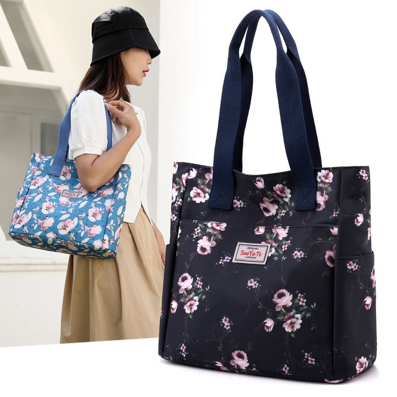 New Women'S Bag Large Capacity Canvas Casual Bag Korean Fashion Tote Bag Work Commuter Shoulder Bag - Image 2