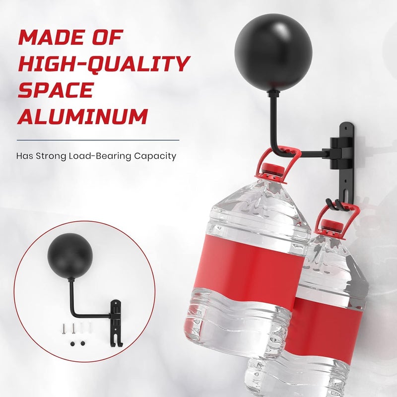 LIFXIZE Helmet Hanger Wall Mount with 180° Rotation and 2 Hooks - 2 Pack - Image 3