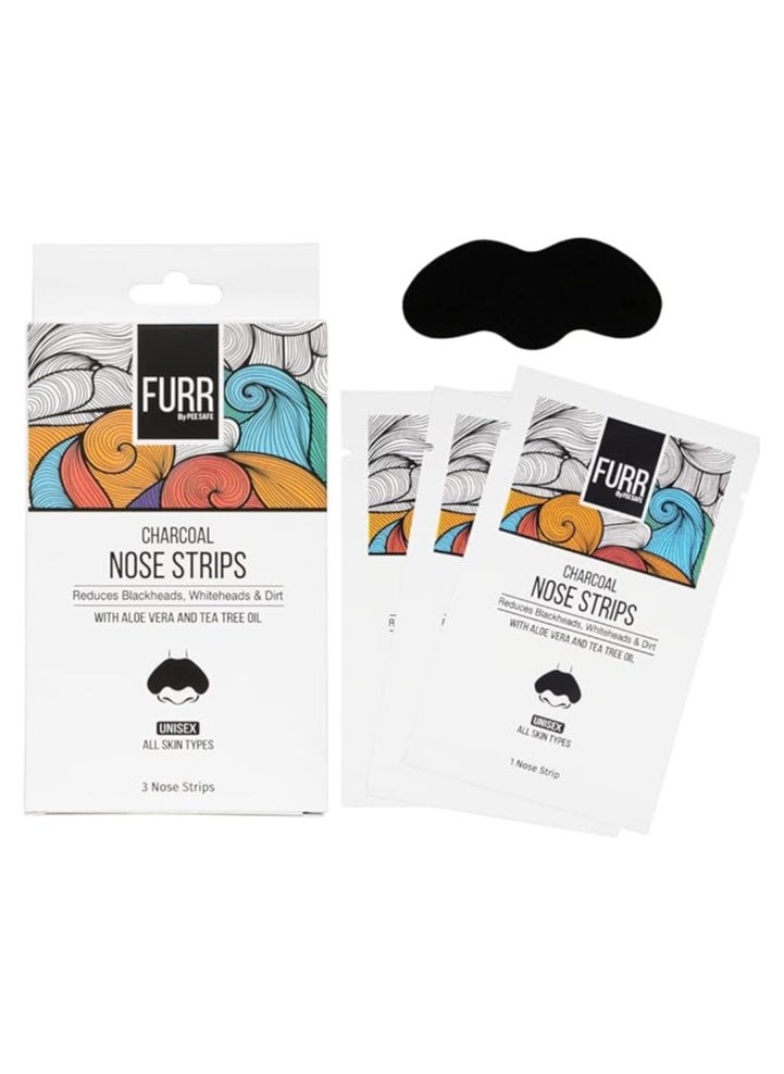 PEE SAFE - Charcoal Nose Strips Pack Of 9 Reduces Blackheads Oil And Dirt - Image 1
