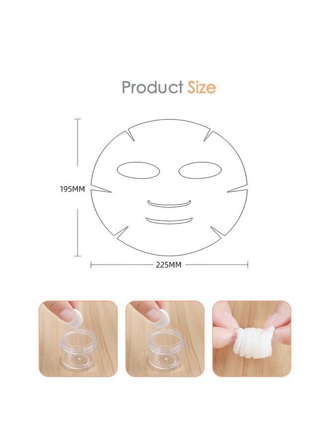 TinLeJa 100Pcs Compressed Facial Mask Disposable Diy Cosmetic Compressed Facial Mask Sheet Mask Paper Skin Care Wrapped Masks With Mask Bowl - Image 4