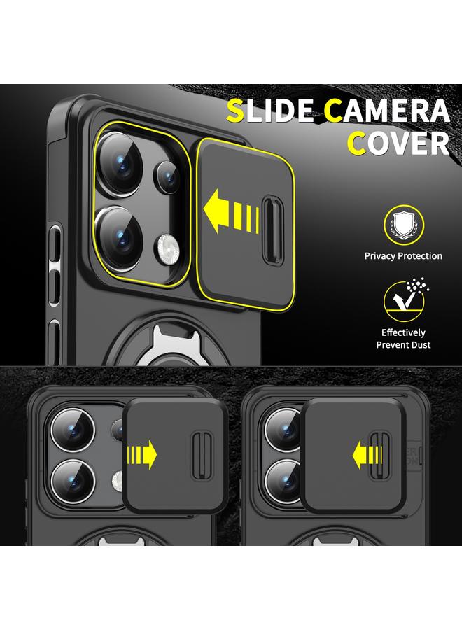 S-TOP Case For Redmi Note 13 4G Sliding Camshield Ring Holder Phone Case - Image 5
