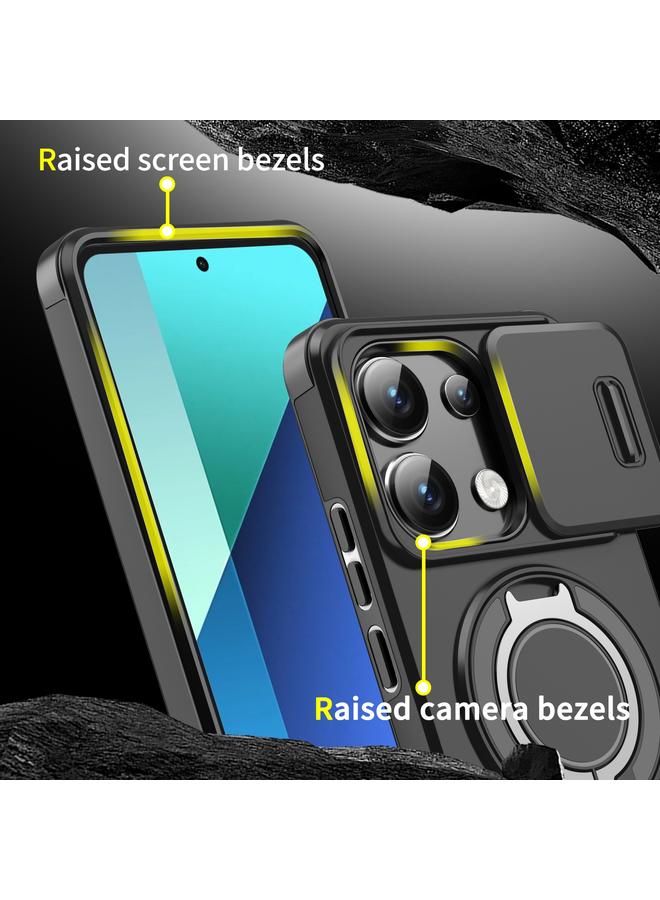 S-TOP Case For Redmi Note 13 4G Sliding Camshield Ring Holder Phone Case - Image 4