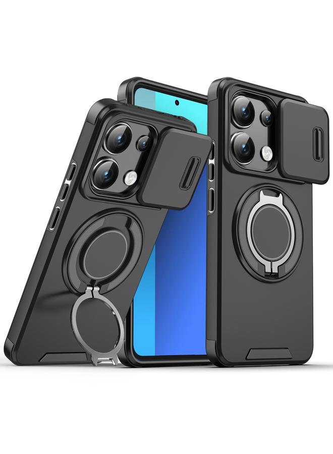 S-TOP Case For Redmi Note 13 4G Sliding Camshield Ring Holder Phone Case - Image 1