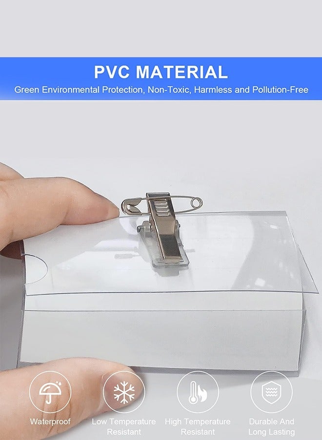 كيلا شفاف للماء حامل بطاقة الهوية شارة حامل بطاقة العمل - Image 2