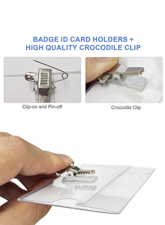 كيلا شفاف للماء حامل بطاقة الهوية شارة حامل بطاقة العمل - Image 3