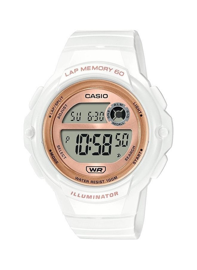 CASIO - Women Watch Digital Gold Dial Resin Band LWS-1200H-7A2VDF. - Image 1