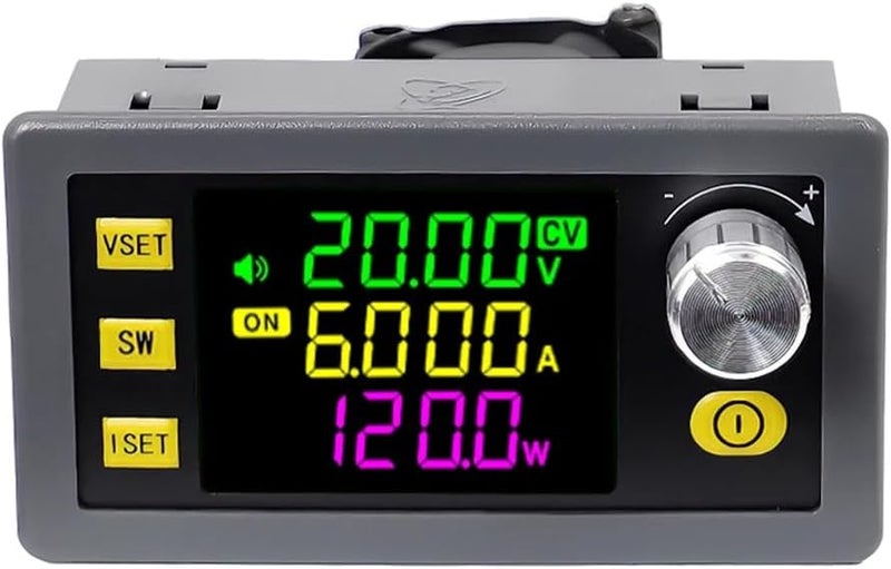وحدة شحن شمسية ذات جهد ومتيار ثابتين ومزود طاقة DC قابل للتعديل بخطاف CNC SK120 بنفسج أسود - Image 2