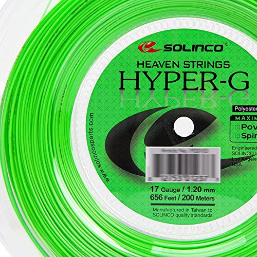 Solinco Hyper-G Co-Polyester Tennis String Reel 656 ft / 200 m Extreme Spin, Power & Control - TruTension Technology, Durable High-Performance Polyester,17 - Image 3
