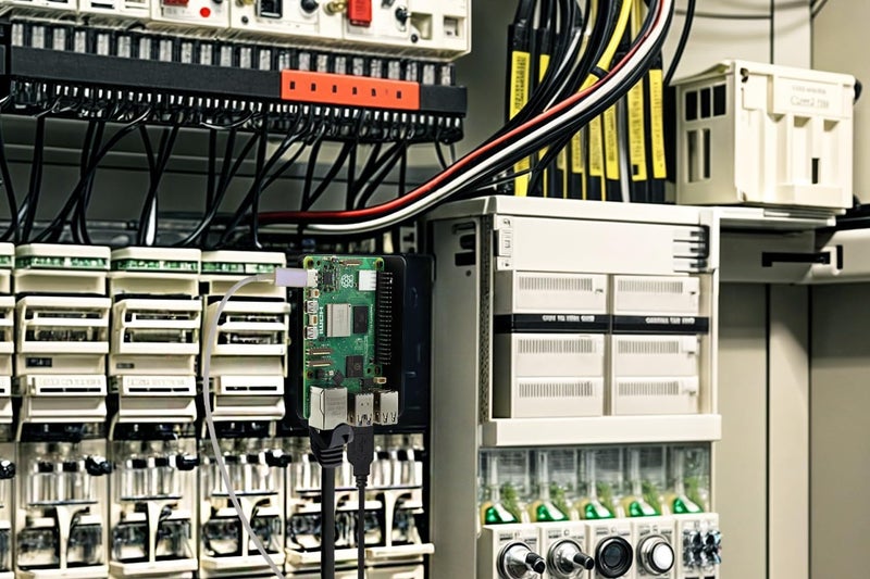 حامل مشبك سكة DIN من لـ Raspberry Pi - متوافق مع Raspberry Pi 5 و4B و3B وأجهزة SBC الأخرى ذات نمط فتحات البراغي نفسه - فولاذ مطلي بالبودرة - 6 مواضع تثبيت للمشابك - Image 2